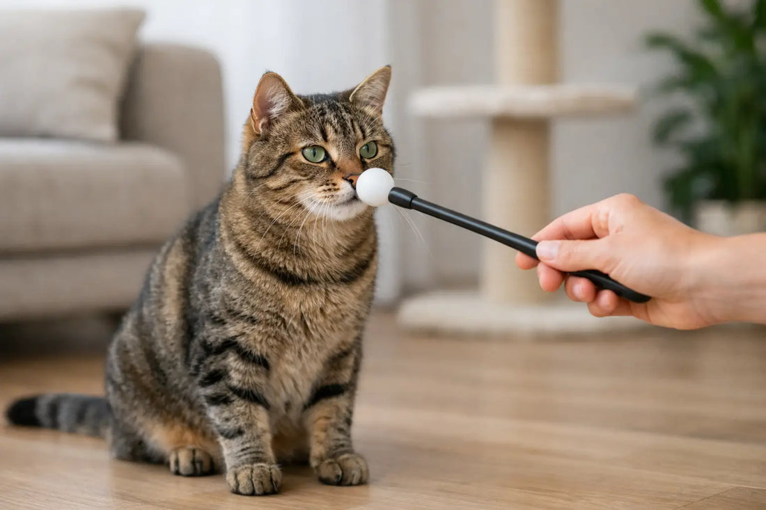 Katze mit Target Stick trainieren leicht gemacht