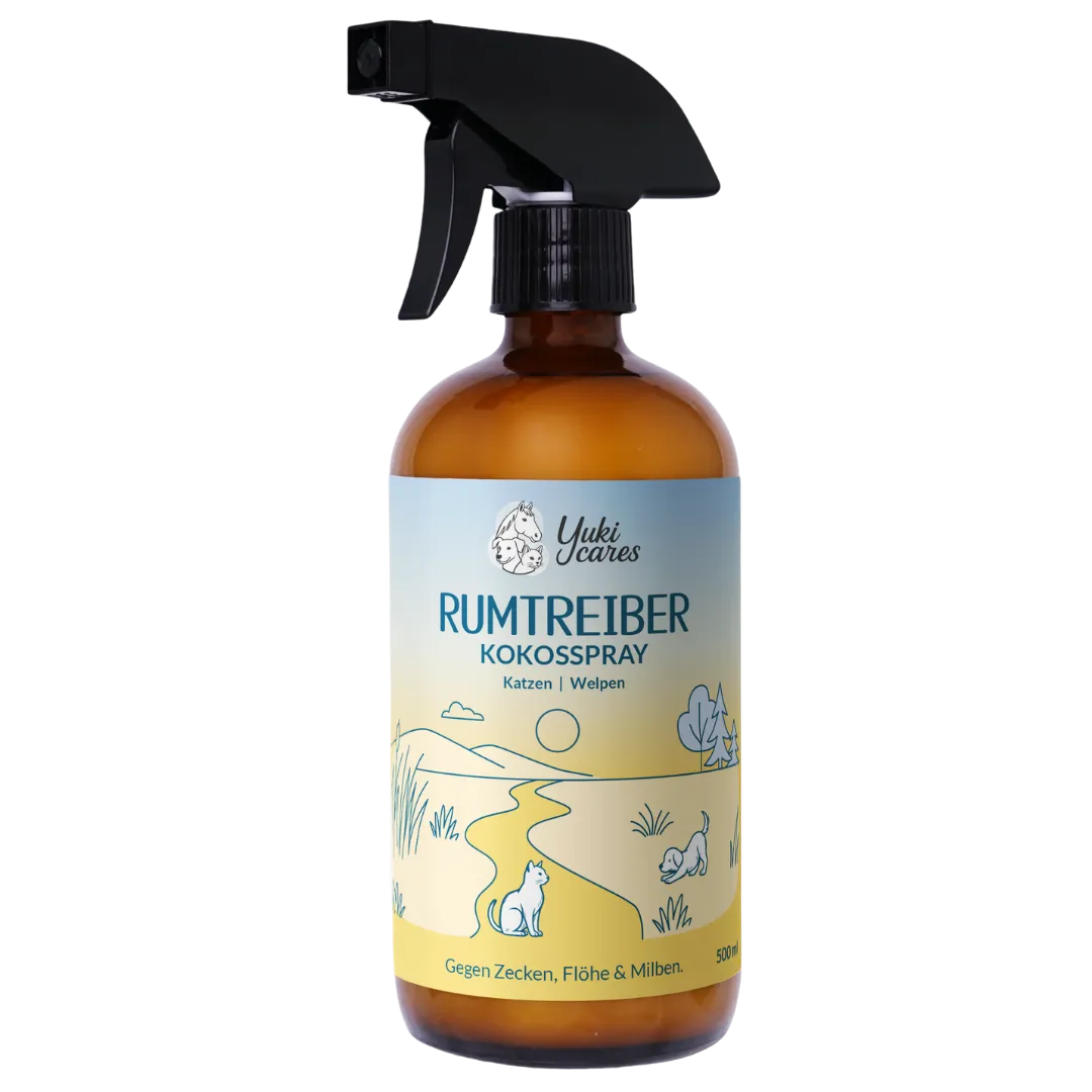 Kokos Spray Rumtreiber - sanfter Zeckenschutz für Katzen & Welpen