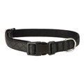 Halsband Schwarz Aus Nylon Längenverstellbar Im Rautendesign